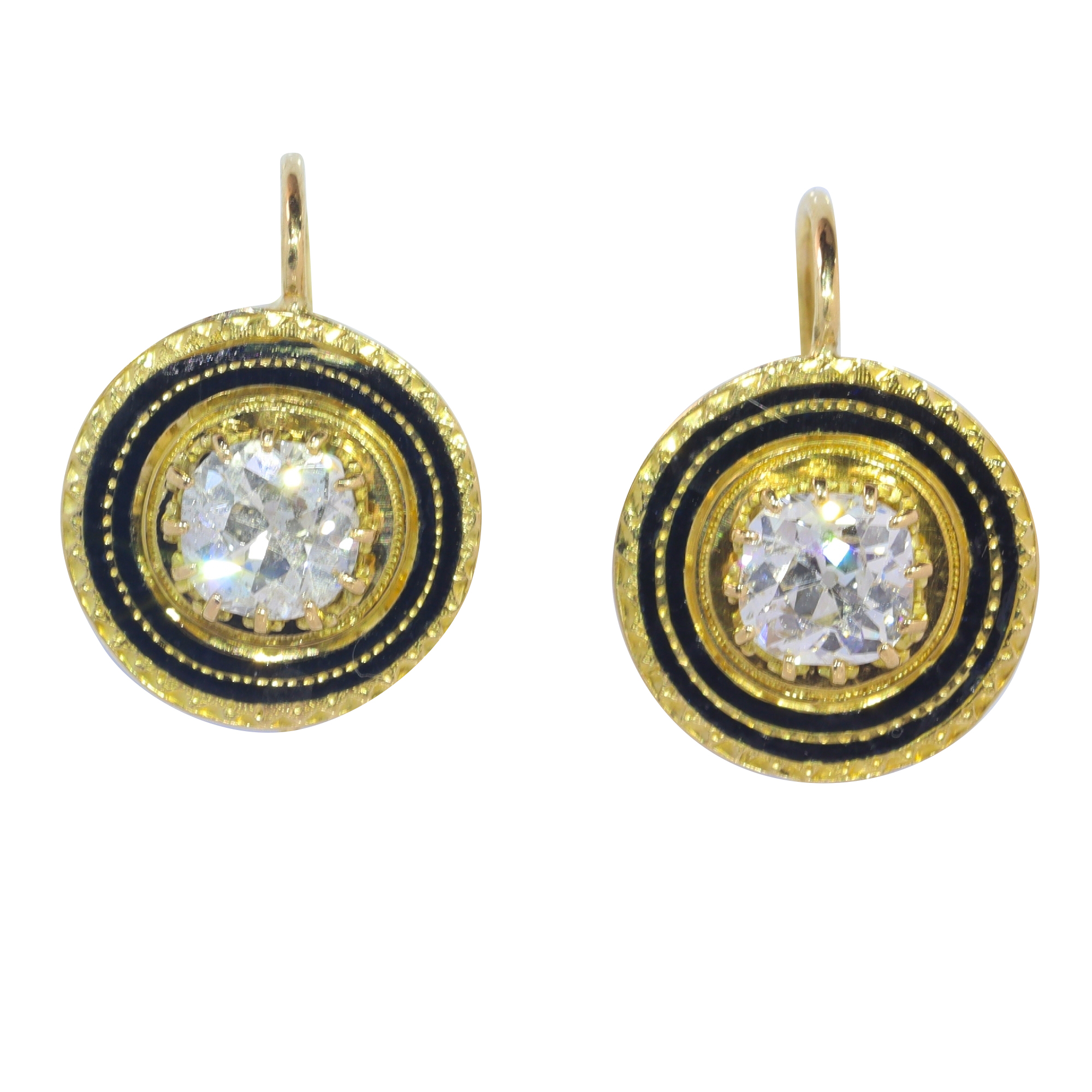 Glimpses of Grandeur: Circa 1830's Diamond Earrings